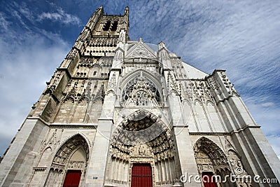 Auxerre cathedral Stock Photo