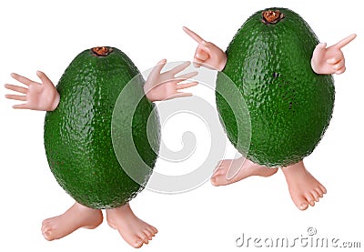 Avacado character Stock Photo