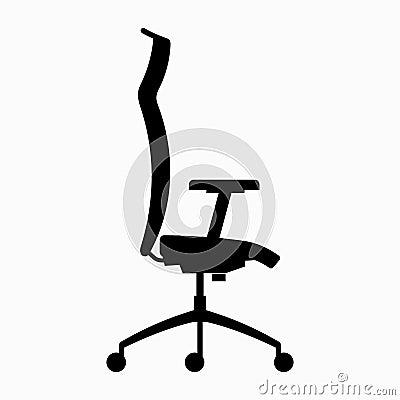 Modern ergonomic office computer chair Vector Illustration