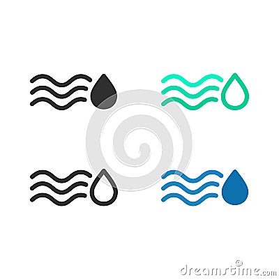 Water absorption icon Vector Illustration