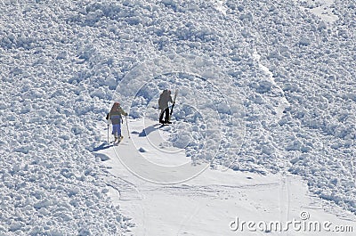 Avalanche-barrier Stock Photo