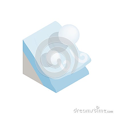 Avalanche icon, isometric 3d style Stock Photo