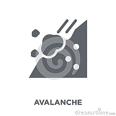 Avalanche icon from Winter collection. Vector Illustration