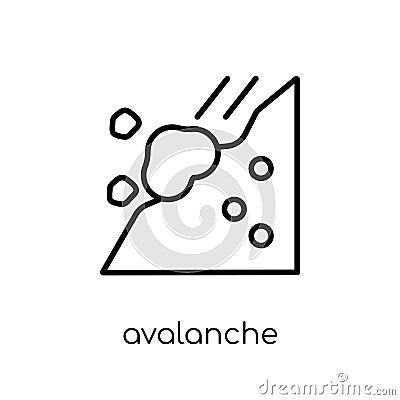 Avalanche icon from Winter collection. Vector Illustration