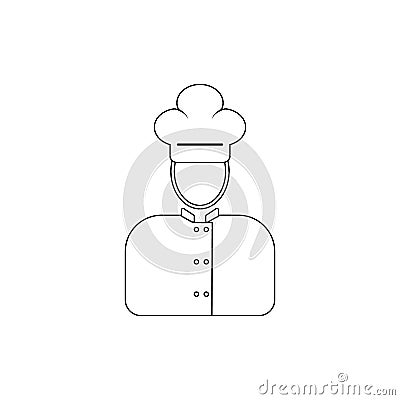 avatar cook outline icon. Element of popular avatars icon. Premium quality graphic design. Signs, symbols collection icon for Stock Photo