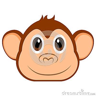 Avatar of a monkey Vector Illustration