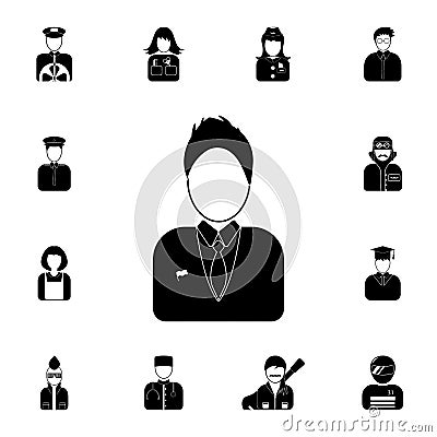 avatar student icon. Detailed set of avatars of profession icons. Premium quality graphic design icon. One of the collection icons Stock Photo