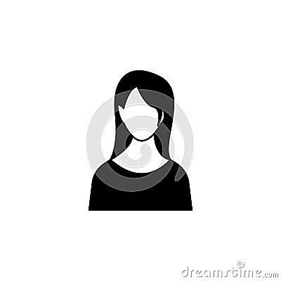 avatar of a woman icon. Stock Photo