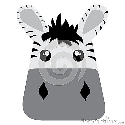 Avatar of zebra Vector Illustration