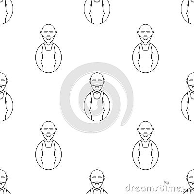 avatars wrestler icon. Element of Avatars icon for mobile concept and web apps. Pattern repeat seamless avatars wrestler icon. Can Stock Photo