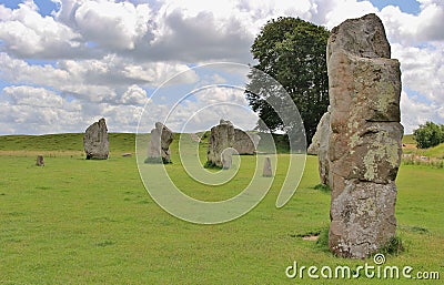 Avebury Neolithic Henge Stock Photo