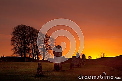 Avebury Stone Circle Stock Photo