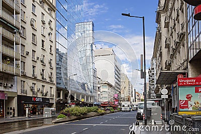 Buenos Aires, Argentina, Avenida Corrientes. Editorial Stock Photo