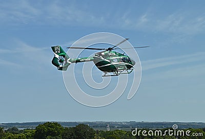 Avera helicopter emergency flight in progress Editorial Stock Photo