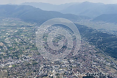 Avezzano little town, Italy Stock Photo