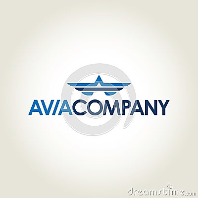 Avia company vector logo Vector Illustration