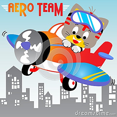 Aviation academy Vector Illustration