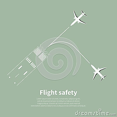 Aviation safety Vector Illustration