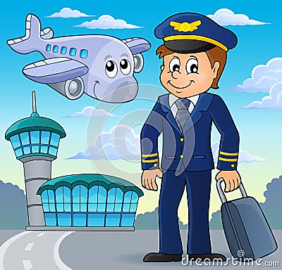 Aviation theme image 1 Vector Illustration