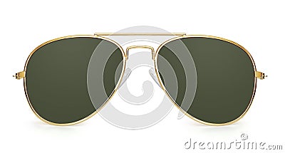 Aviator sunglasses isolated with clipping path Stock Photo