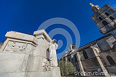 Avignon War memorial, Le monument aux morts at Jardin des doms in Avignon, France Editorial Stock Photo