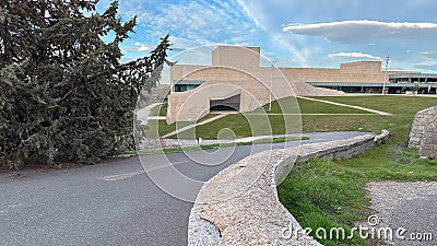 Avila, Spain 1 January 2023: Lienzo Norte Exhibition and Conference Center Editorial Stock Photo