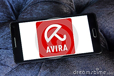 Avira Operations company logo Editorial Stock Photo