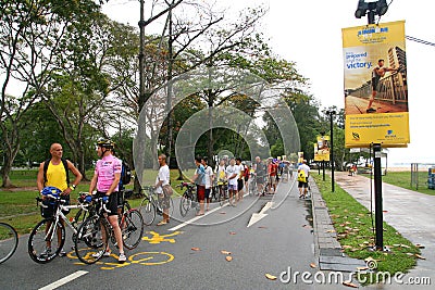 Aviva Ironman 70.3 Singapore Editorial Stock Photo