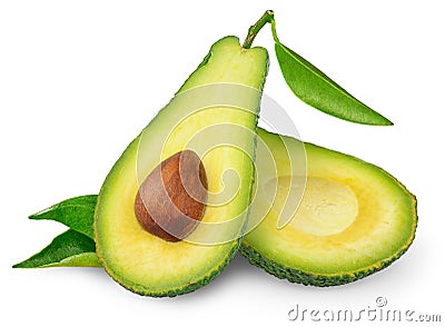 Isolated avocado Stock Photo