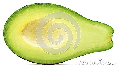 Avocado cut in half Stock Photo