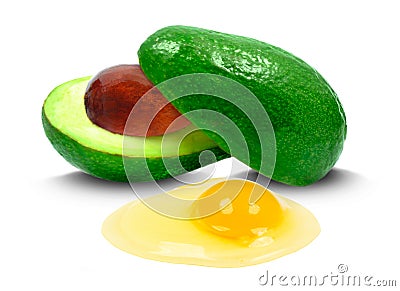 Avocado and egg Stock Photo