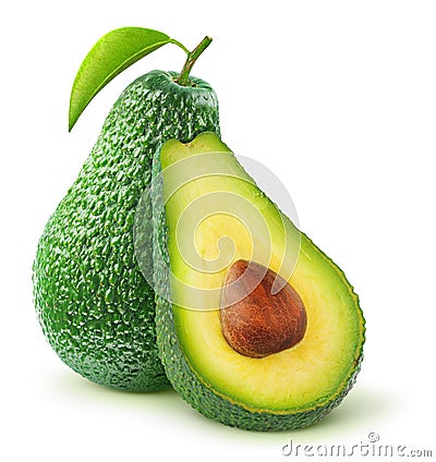 Isolated avocado Stock Photo