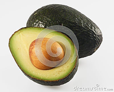 Avocado Half Stock Photo