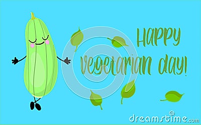 Avocados, banner, card, cartoon, celebration, character, cute, day, diet, eat, ecology, flat, food, free gluten, fun Vector Illustration