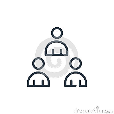 avoid crowds vector icon isolated on white background. Outline, thin line avoid crowds icon for website design and mobile, app Vector Illustration