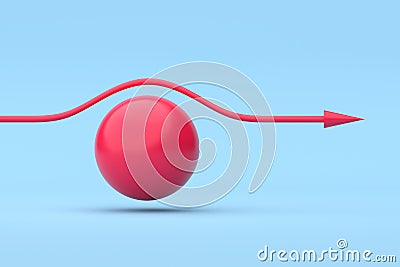 Avoiding obstacles. Flexibility, conquering adversity and overcoming problems Stock Photo