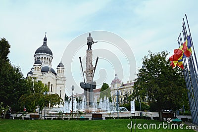 Avram Iancu at Cluj Napoca Square Stock Photo