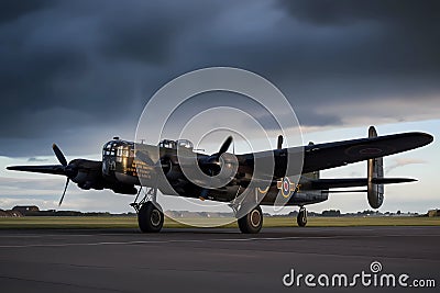 Avro Lancaster - United Kingdom (Generative AI) Stock Photo