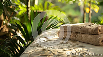 Awaken your senses to the fresh earthy scent of the rainforest and feel rejuvenated after a peaceful nights sleep. 2d Stock Photo