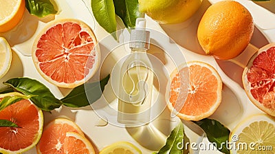 Energizing Citrus Wake-Up Mist Stock Photo