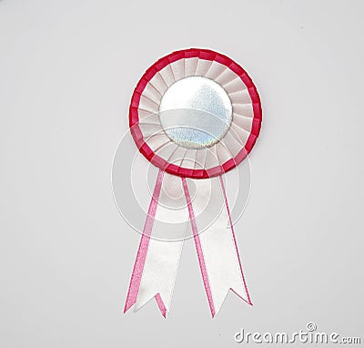 Award badge with ribbon Stock Photo