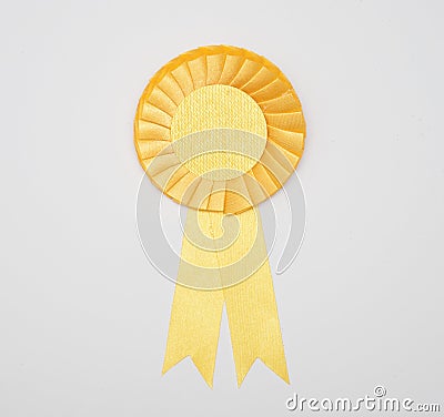 Award badge with ribbon Stock Photo