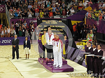 Award Ceremony, Olympia 2012 Editorial Stock Photo