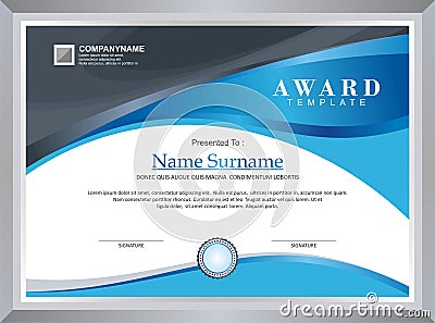 Award - Diploma Template Stock Photo