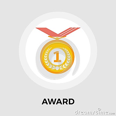 Award flat icon Vector Illustration