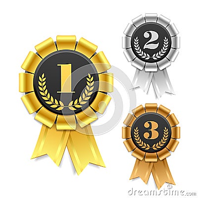 Award ribbon Vector Illustration