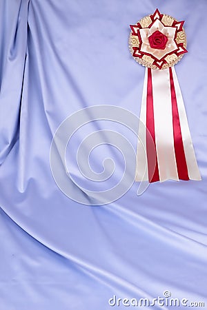 Award ribbon rosette Stock Photo