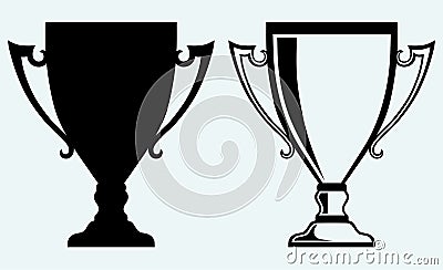 Award trophies Vector Illustration