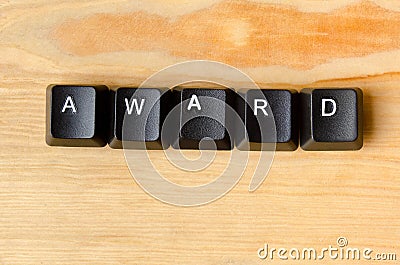 Award word Stock Photo