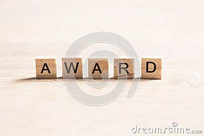 Award word Stock Photo